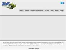 Tablet Screenshot of killerbassbaits.com